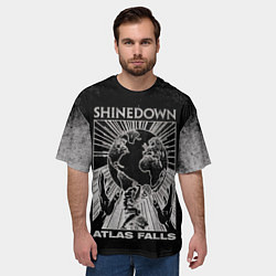 Футболка оверсайз мужская Atlas Falls - Shinedown, цвет: 3D-принт — фото 2