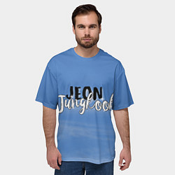 Футболка оверсайз мужская JEON JUNGKOOK BTS, цвет: 3D-принт — фото 2