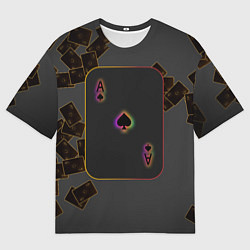 Футболка оверсайз мужская Пиковые тузы, цвет: 3D-принт