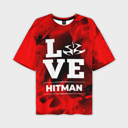 Футболка оверсайз мужская Hitman Love Классика, цвет: 3D-принт