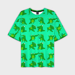 Мужская футболка оверсайз FUNNY CROCODILES