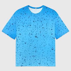 Мужская футболка оверсайз Конденсат Капли