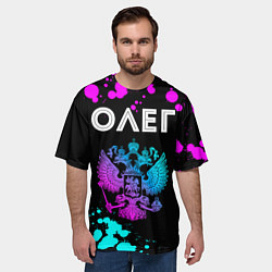 Футболка оверсайз мужская Олег Россия, цвет: 3D-принт — фото 2