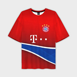 Футболка оверсайз мужская Bayern munchen sport, цвет: 3D-принт