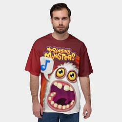 Футболка оверсайз мужская My singing monster, цвет: 3D-принт — фото 2