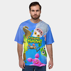Футболка оверсайз мужская Мои поющие монстры, цвет: 3D-принт — фото 2