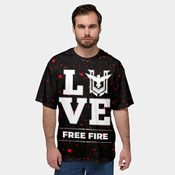 Футболка оверсайз мужская Free Fire Love Классика, цвет: 3D-принт — фото 2