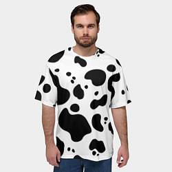 Футболка оверсайз мужская Пятна Далматина, цвет: 3D-принт — фото 2