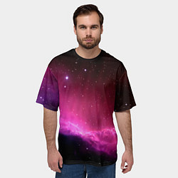 Футболка оверсайз мужская Night Nebula, цвет: 3D-принт — фото 2
