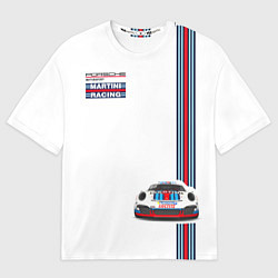 Мужская футболка оверсайз Porsche Martini Racing