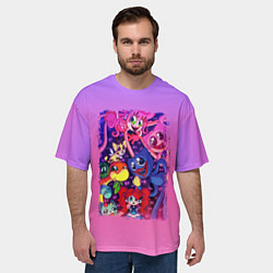 Футболка оверсайз мужская POPPY PLAYTIME 2 - ПОППИ ПЛЕЙТАЙМ 2, цвет: 3D-принт — фото 2