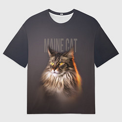 Футболка оверсайз мужская Maine cat, цвет: 3D-принт