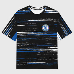 Мужская футболка оверсайз Chelsea челси лого