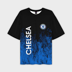 Мужская футболка оверсайз Chelsea пламя