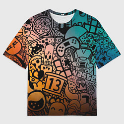 Мужская футболка оверсайз Life is gaming