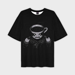 Футболка оверсайз мужская Black Metal Coffee, цвет: 3D-принт