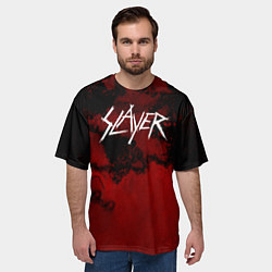 Футболка оверсайз мужская World Painted Blood - Slayer, цвет: 3D-принт — фото 2