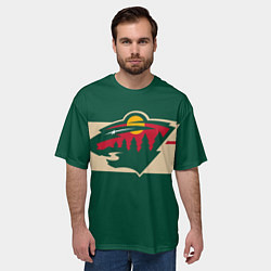 Футболка оверсайз мужская Миннесота Уайлд Форма, цвет: 3D-принт — фото 2