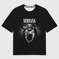 Мужская футболка оверсайз Nirvana рок-группа