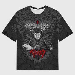 Футболка оверсайз мужская Guts Black Swordsman, цвет: 3D-принт
