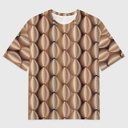 Футболка оверсайз мужская Объемные спиральные фигуры, цвет: 3D-принт