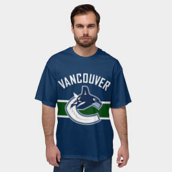 Футболка оверсайз мужская Ванкувер Кэнакс Форма, цвет: 3D-принт — фото 2