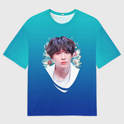 Футболка оверсайз мужская SUGA BTS, цвет: 3D-принт