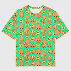 Футболка оверсайз мужская POSITIVE KIWI FRUIT, цвет: 3D-принт