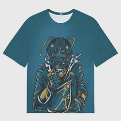 Футболка оверсайз мужская Насекомое муха-монстр, цвет: 3D-принт