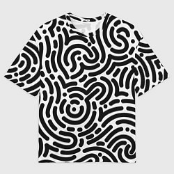 Мужская футболка оверсайз Округлый Лабиринт