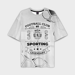 Мужская футболка оверсайз Sporting Football Club Number 1 Legendary