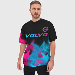 Футболка оверсайз мужская Volvo Neon Gradient, цвет: 3D-принт — фото 2