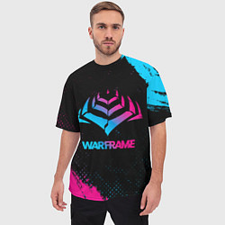 Футболка оверсайз мужская Warframe Neon Gradient, цвет: 3D-принт — фото 2