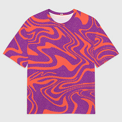 Футболка оверсайз мужская Рябь на воде Абстракция, цвет: 3D-принт