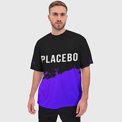 Футболка оверсайз мужская Placebo Purple Grunge, цвет: 3D-принт — фото 2