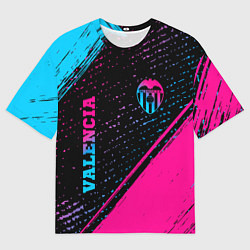 Мужская футболка оверсайз Valencia Neon Gradient