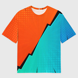 Футболка оверсайз мужская Геометрическая композиция Fashion trend, цвет: 3D-принт