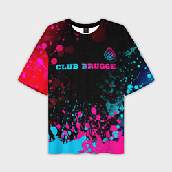 Мужская футболка оверсайз Club Brugge Neon Gradient - FS