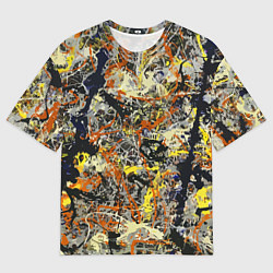 Футболка оверсайз мужская Авангардный экспрессивный паттерн Fashion trend, цвет: 3D-принт