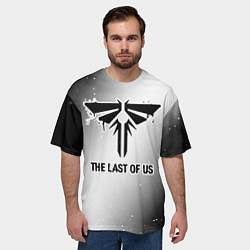 Футболка оверсайз мужская The Last Of Us Glitch на светлом фоне, цвет: 3D-принт — фото 2