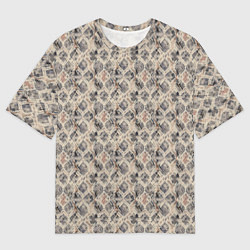 Мужская футболка оверсайз Змеиная кожа, питон
