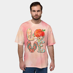 Футболка оверсайз мужская Love Summer Лето, цвет: 3D-принт — фото 2