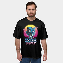 Футболка оверсайз мужская 1986 год тигра, цвет: 3D-принт — фото 2