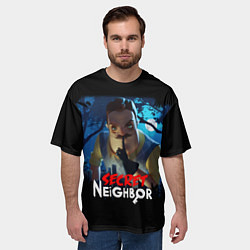 Футболка оверсайз мужская Secret Neighbor, цвет: 3D-принт — фото 2