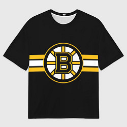 Мужская футболка оверсайз Бостон Брюинз форма