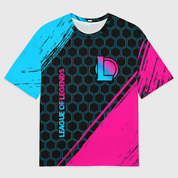Футболка оверсайз мужская League of Legends Neon Gradient, цвет: 3D-принт