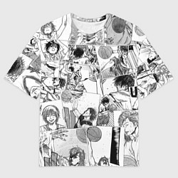 Мужская футболка оверсайз Команда мечты паттерн