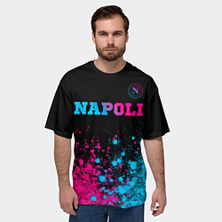Футболка оверсайз мужская Napoli Neon Gradient, цвет: 3D-принт — фото 2