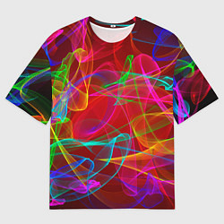 Мужская футболка оверсайз Colored smoke