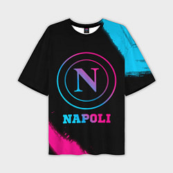Футболка оверсайз мужская Napoli FC Neon Gradient, цвет: 3D-принт